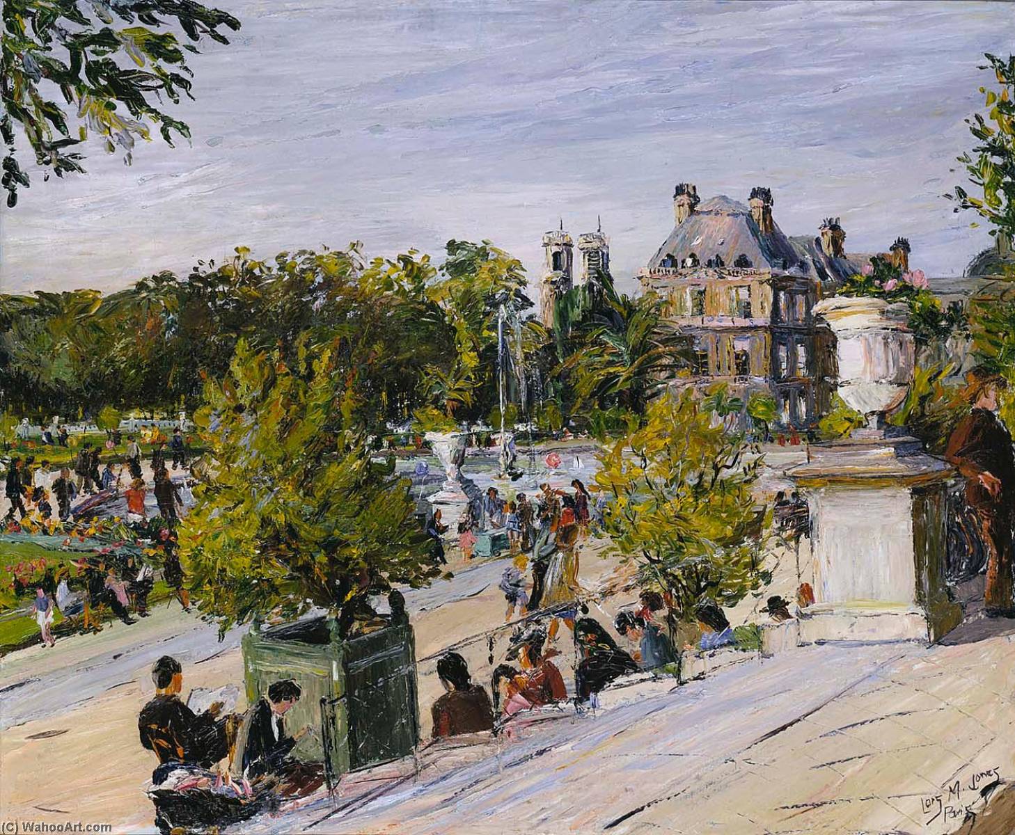 Wikioo.org - The Encyclopedia of Fine Arts - Painting, Artwork by Lois Mailou Jones - Jardin du Luxembourg