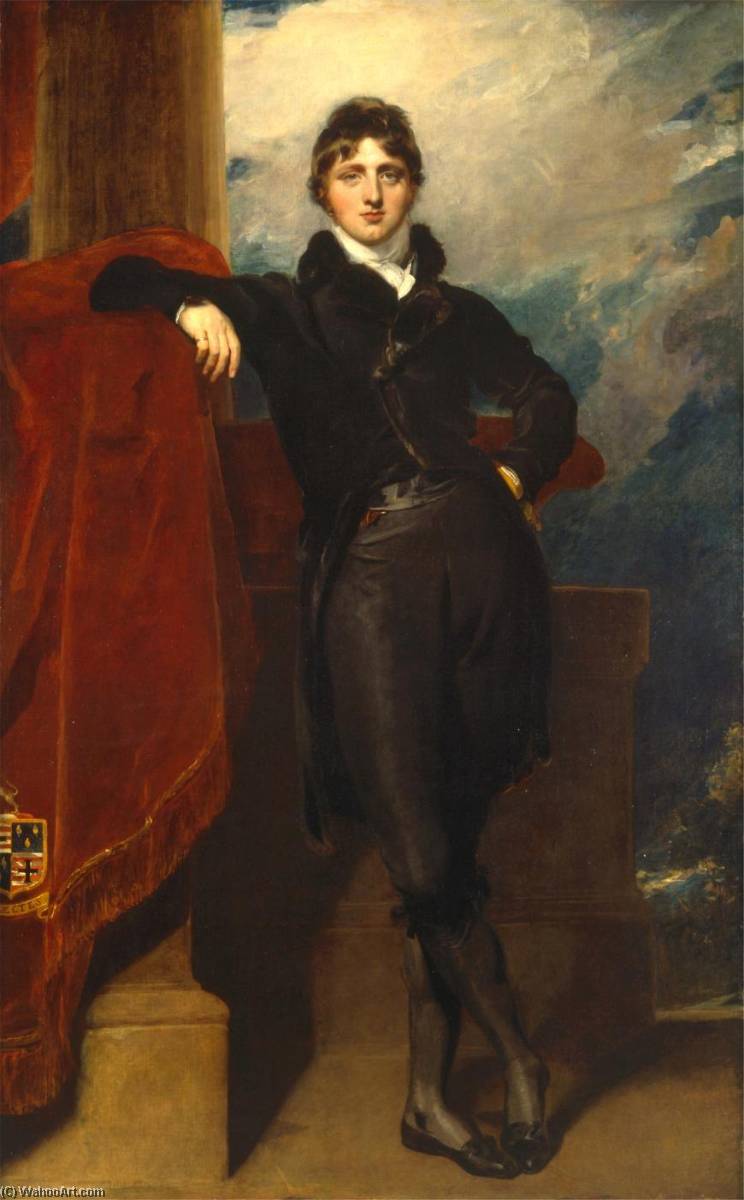 Wikioo.org - The Encyclopedia of Fine Arts - Painting, Artwork by Thomas Lawrence - Lord Granville Leveson Gower, later 1st Earl Granville