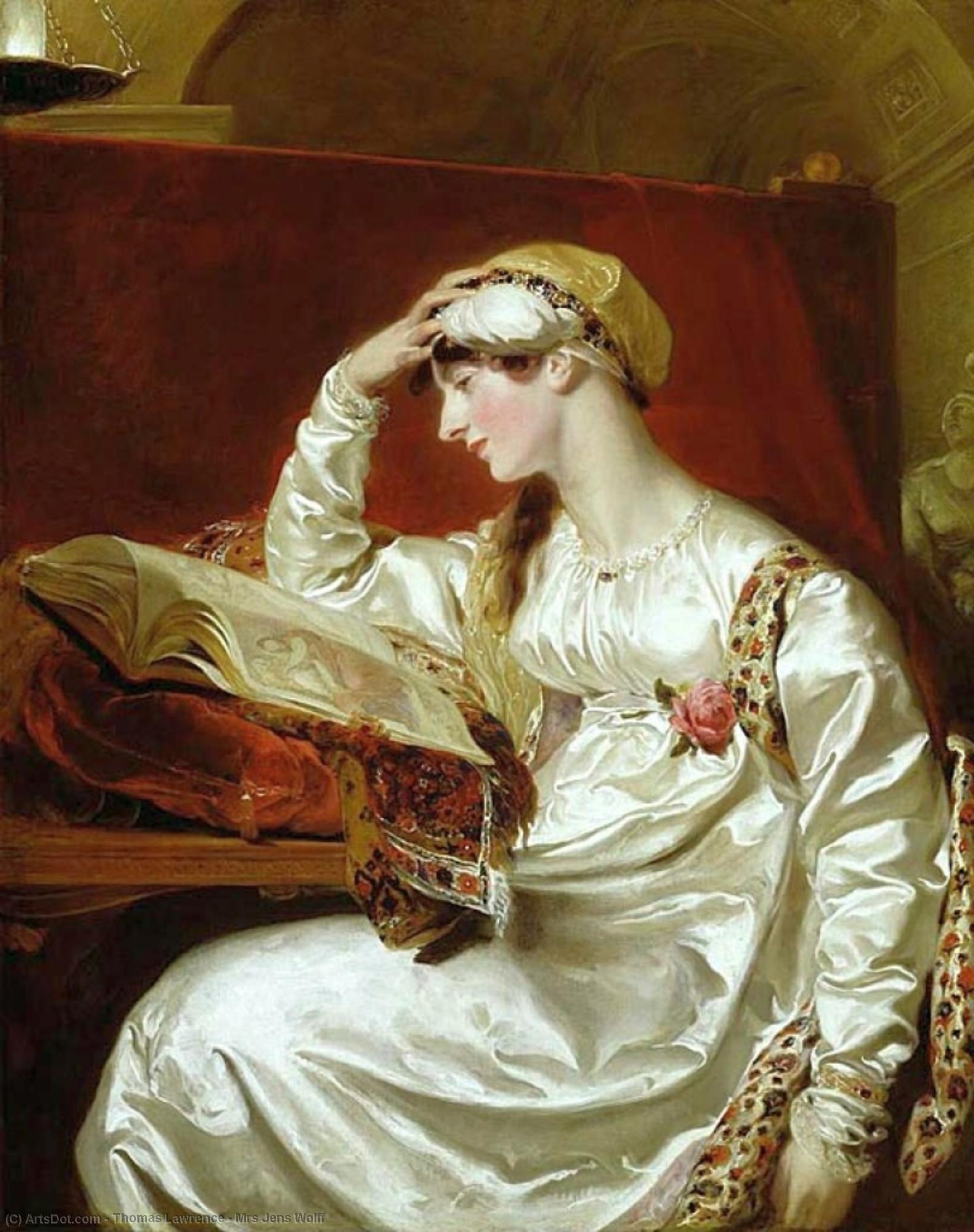 Wikioo.org - The Encyclopedia of Fine Arts - Painting, Artwork by Thomas Lawrence - Mrs Jens Wolff