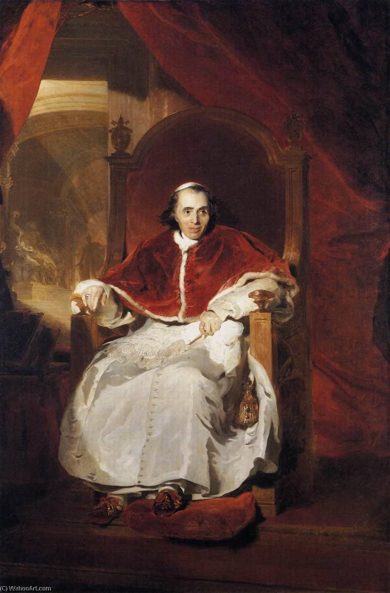 Wikioo.org – La Enciclopedia de las Bellas Artes - Pintura, Obras de arte de Thomas Lawrence - Papa Pío VII