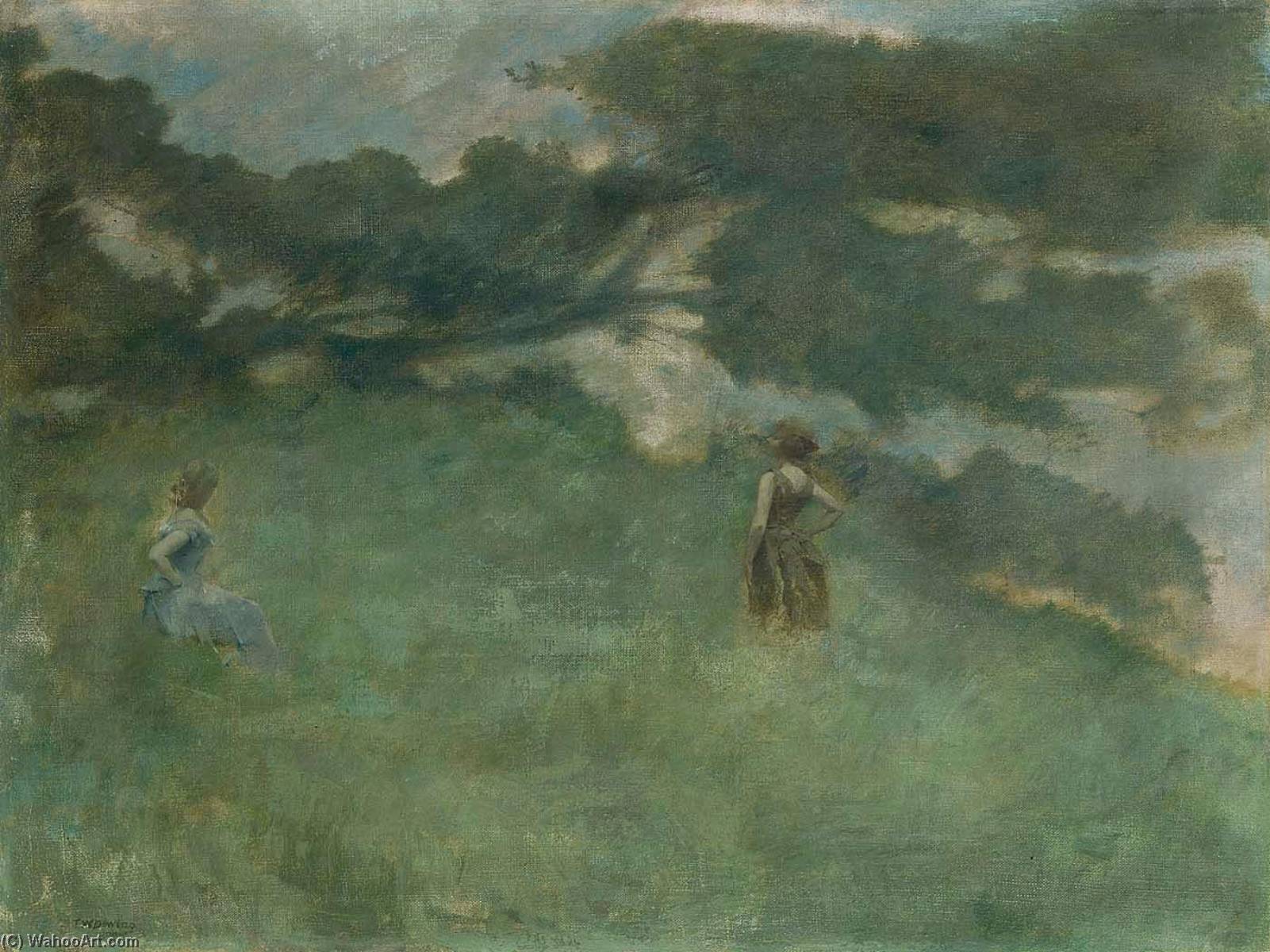 WikiOO.org - 百科事典 - 絵画、アートワーク Thomas Wilmer Dewing - 隠者ツグミ