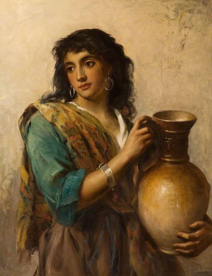 Wikioo.org - The Encyclopedia of Fine Arts - Painting, Artwork by Thomas Kent Pelham - An Egyptian Beauty