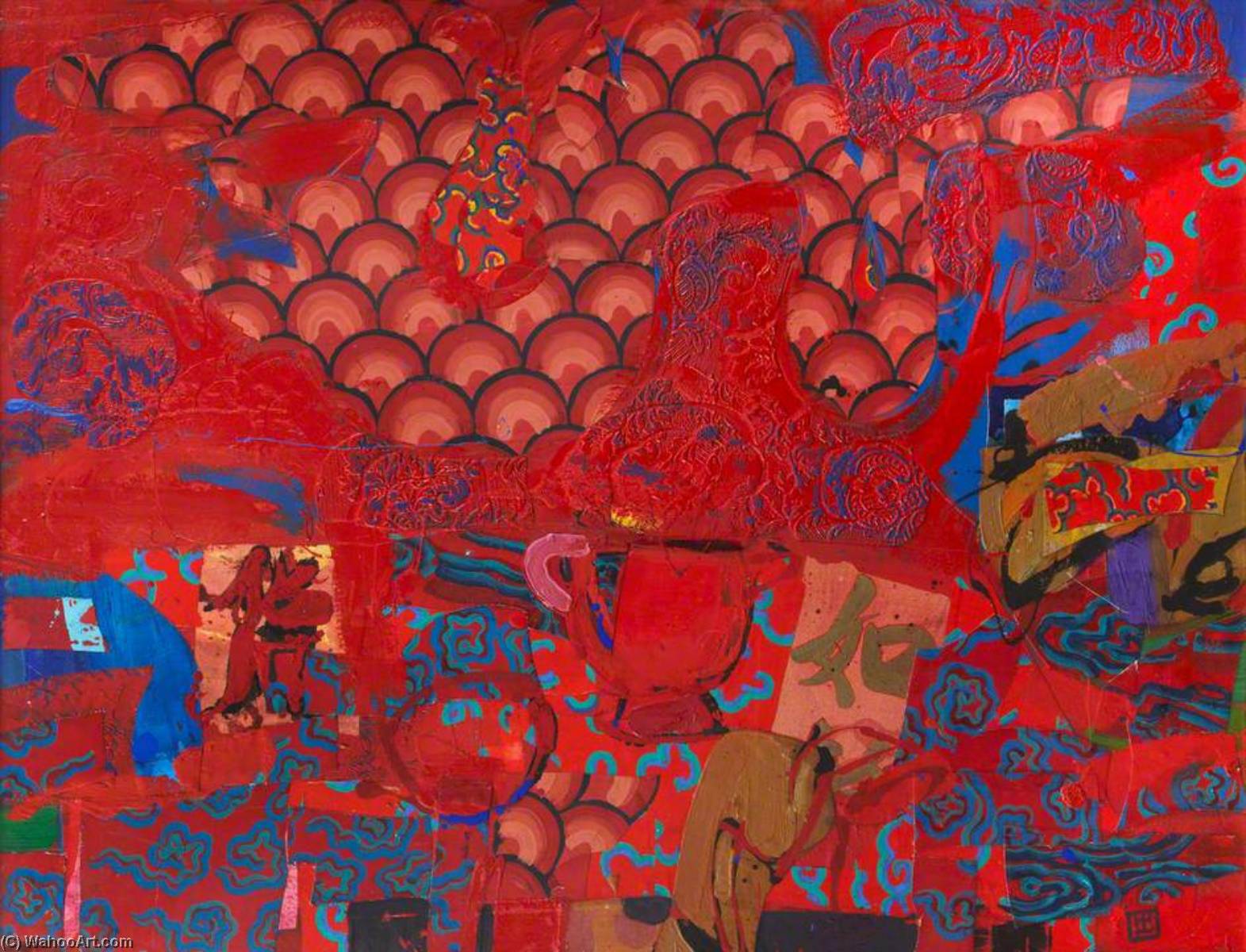 WikiOO.org - Encyclopedia of Fine Arts - Maľba, Artwork George Malcolm Donald - Red Dragon Altar