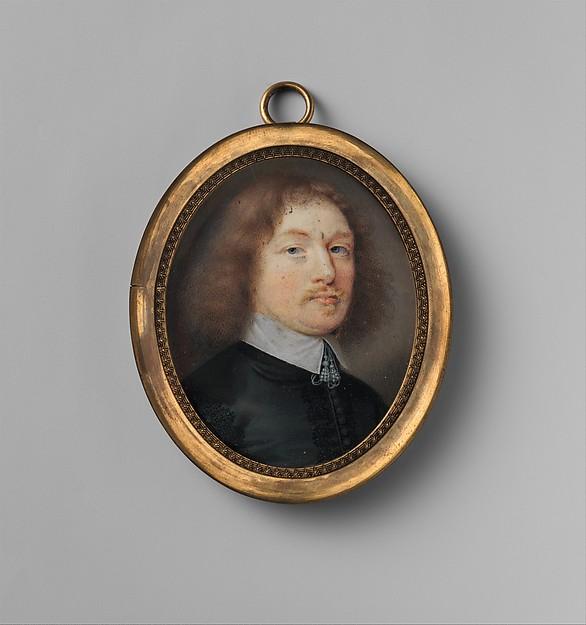 WikiOO.org - אנציקלופדיה לאמנויות יפות - ציור, יצירות אמנות John Hoskins - Portrait of a Man, Said to Be Philip Wharton (1613–1696), Fourth Baron Wharton