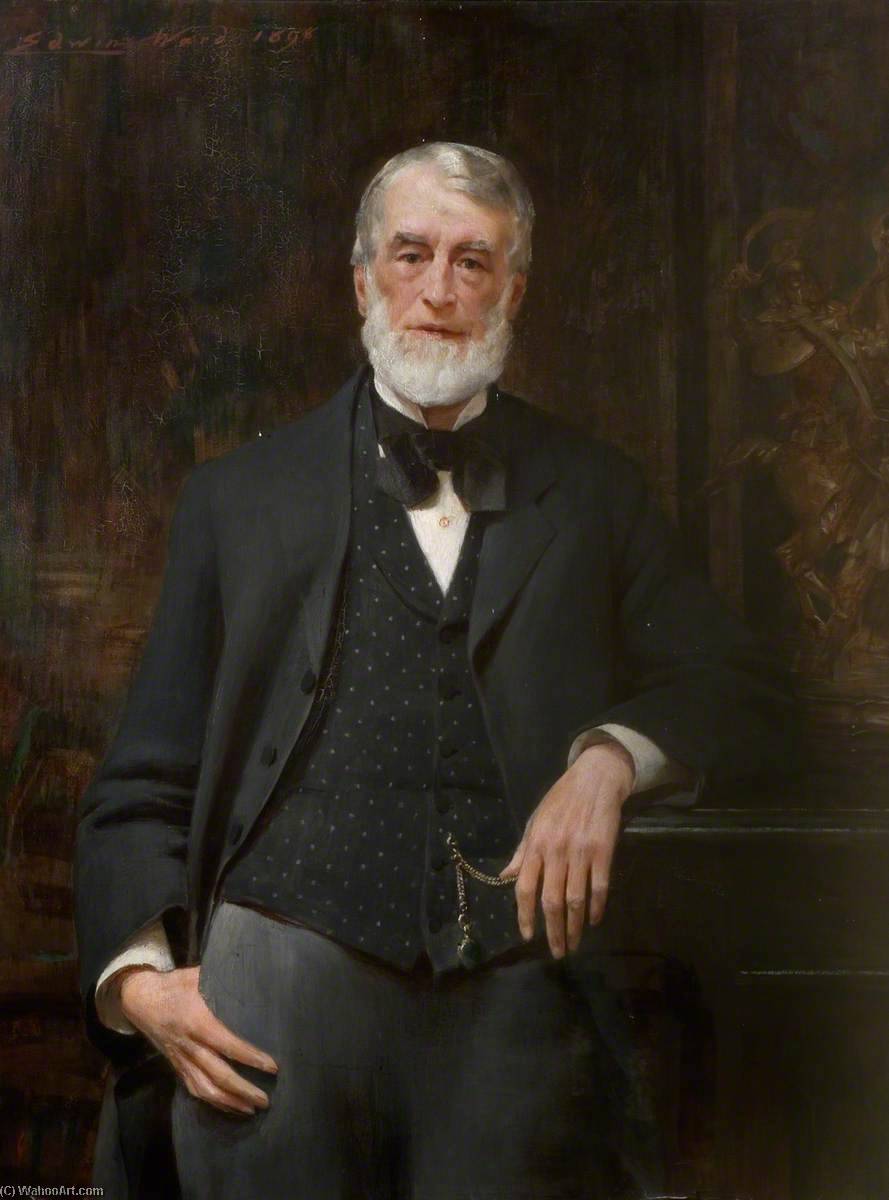 Wikioo.org - The Encyclopedia of Fine Arts - Painting, Artwork by Edwin Arthur Ward - Alderman George Ridgway (1822–1899)