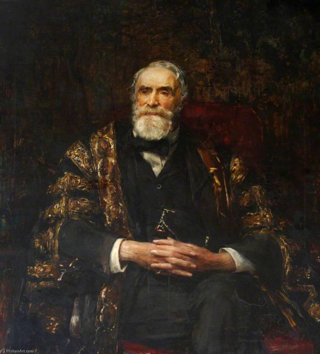Wikioo.org - The Encyclopedia of Fine Arts - Painting, Artwork by Edwin Arthur Ward - Sir William Selby Church (1837–1928), Bt, KCB, DM, PRCP