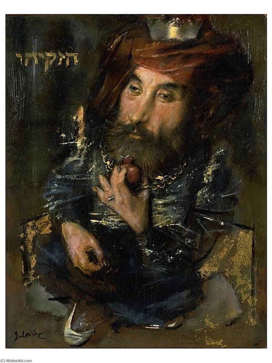 WikiOO.org - Encyclopedia of Fine Arts - Lukisan, Artwork Jack Levine - Hezekiah