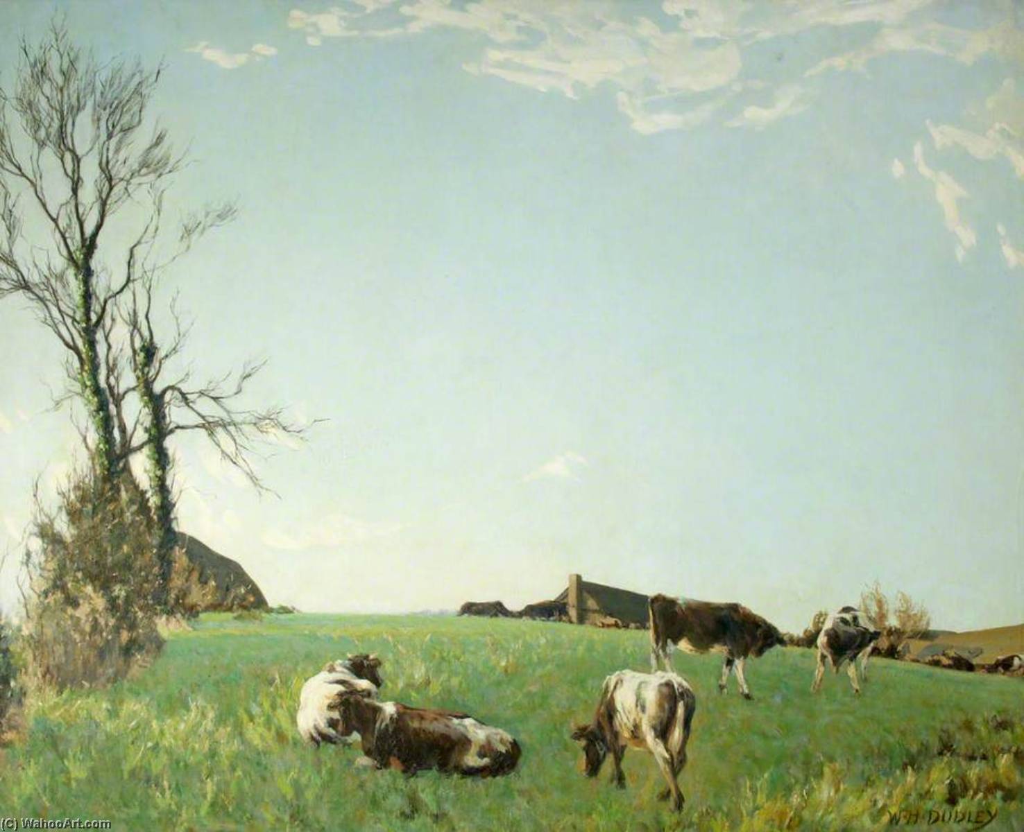 Wikioo.org - The Encyclopedia of Fine Arts - Painting, Artwork by William Harold Dudley - Silver Morning