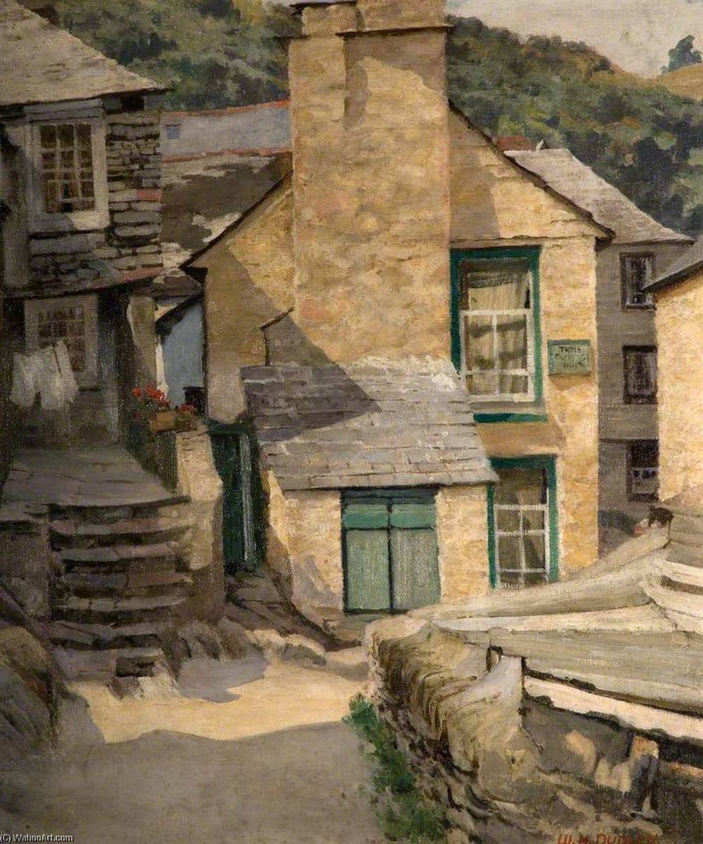 Wikioo.org - The Encyclopedia of Fine Arts - Painting, Artwork by William Harold Dudley - The 'Three Pilchards', Polperro