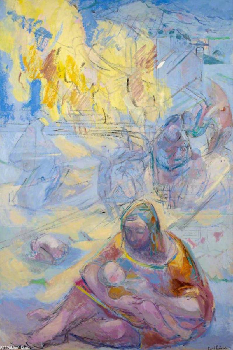WikiOO.org - Encyclopedia of Fine Arts - Lukisan, Artwork Richard Robbins - Mother and Child