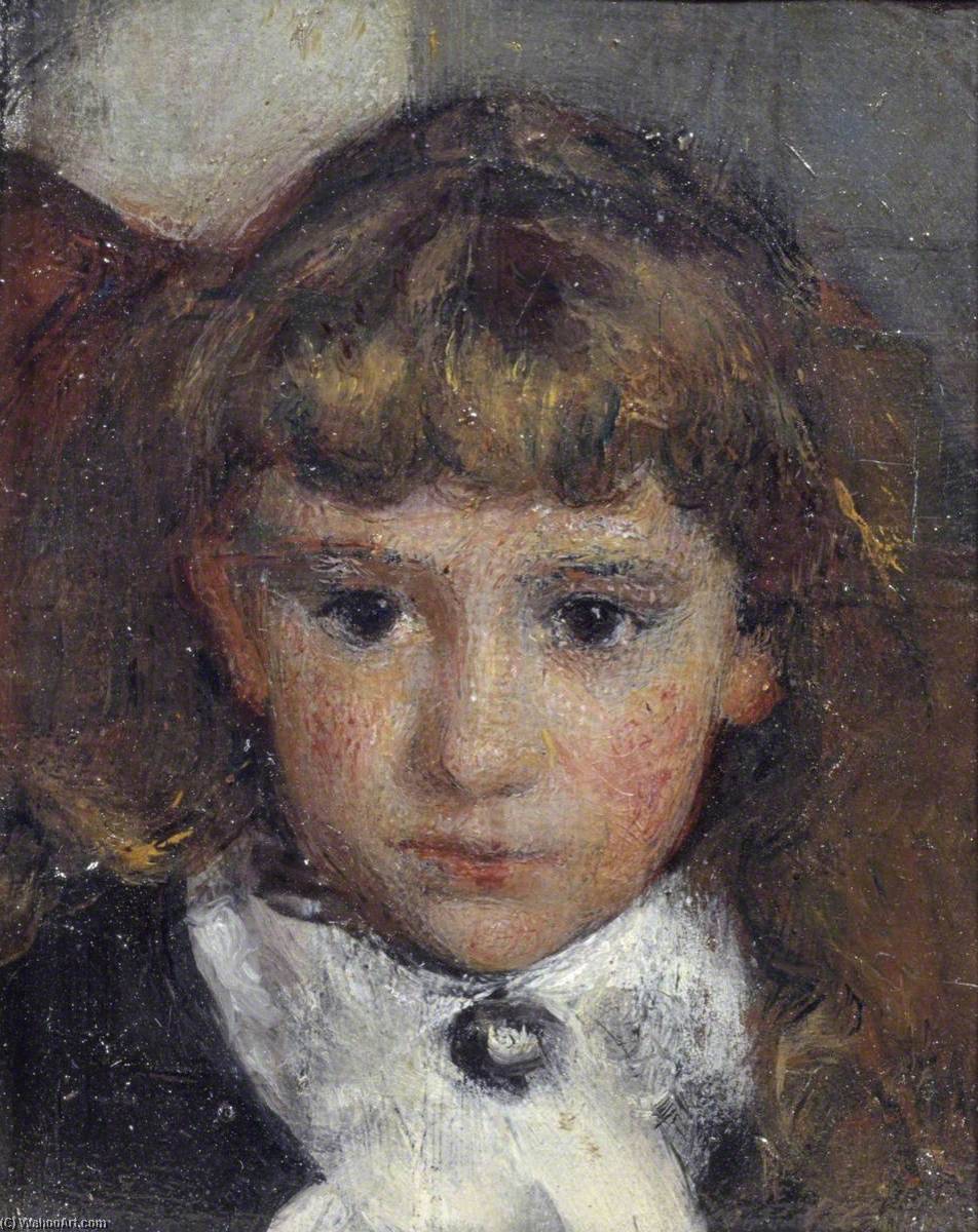 Wikioo.org - The Encyclopedia of Fine Arts - Painting, Artwork by Frank Huddlestone Potter - Head of a Girl