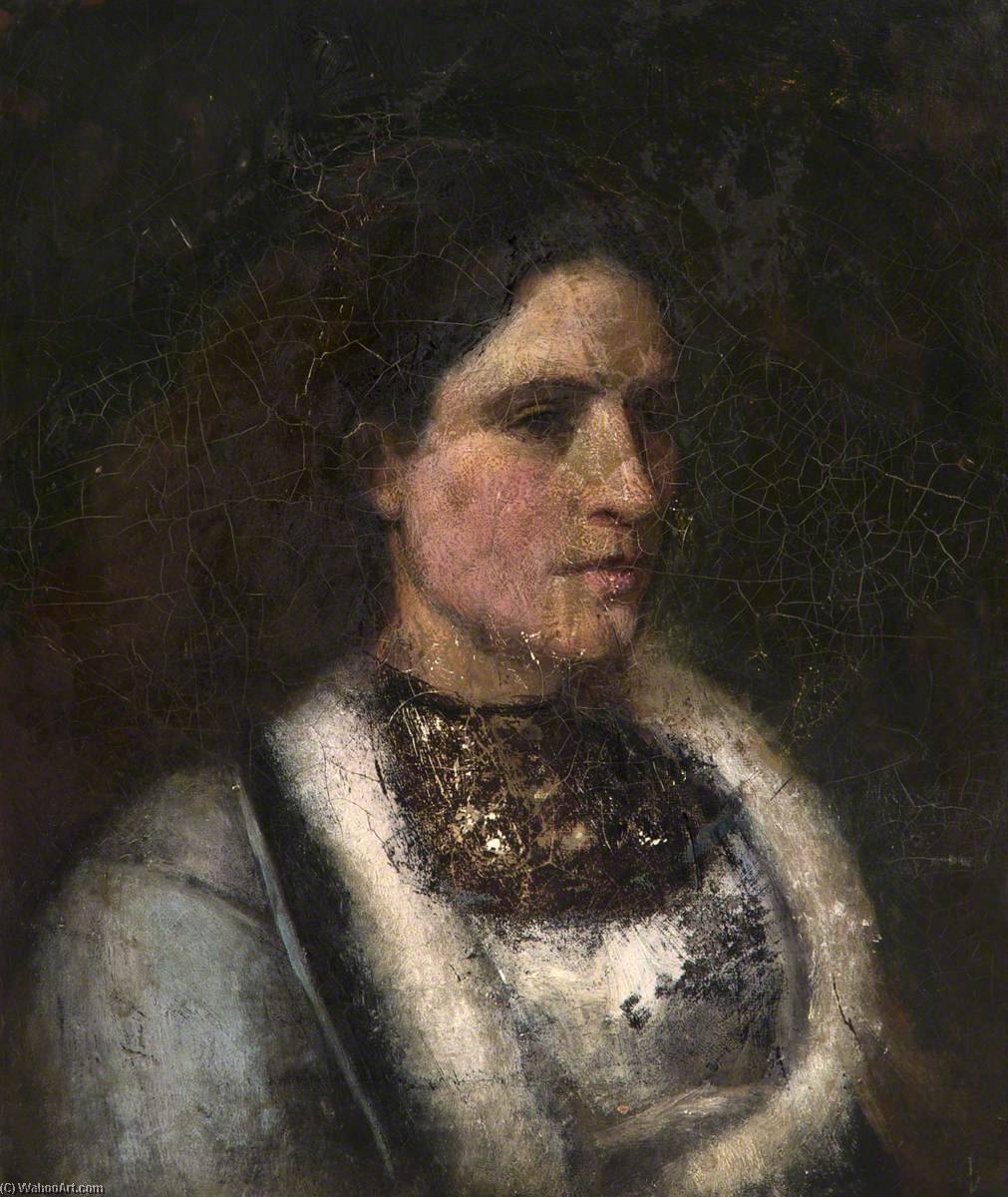 Wikioo.org - The Encyclopedia of Fine Arts - Painting, Artwork by Frank Huddlestone Potter - Portrait of a Woman