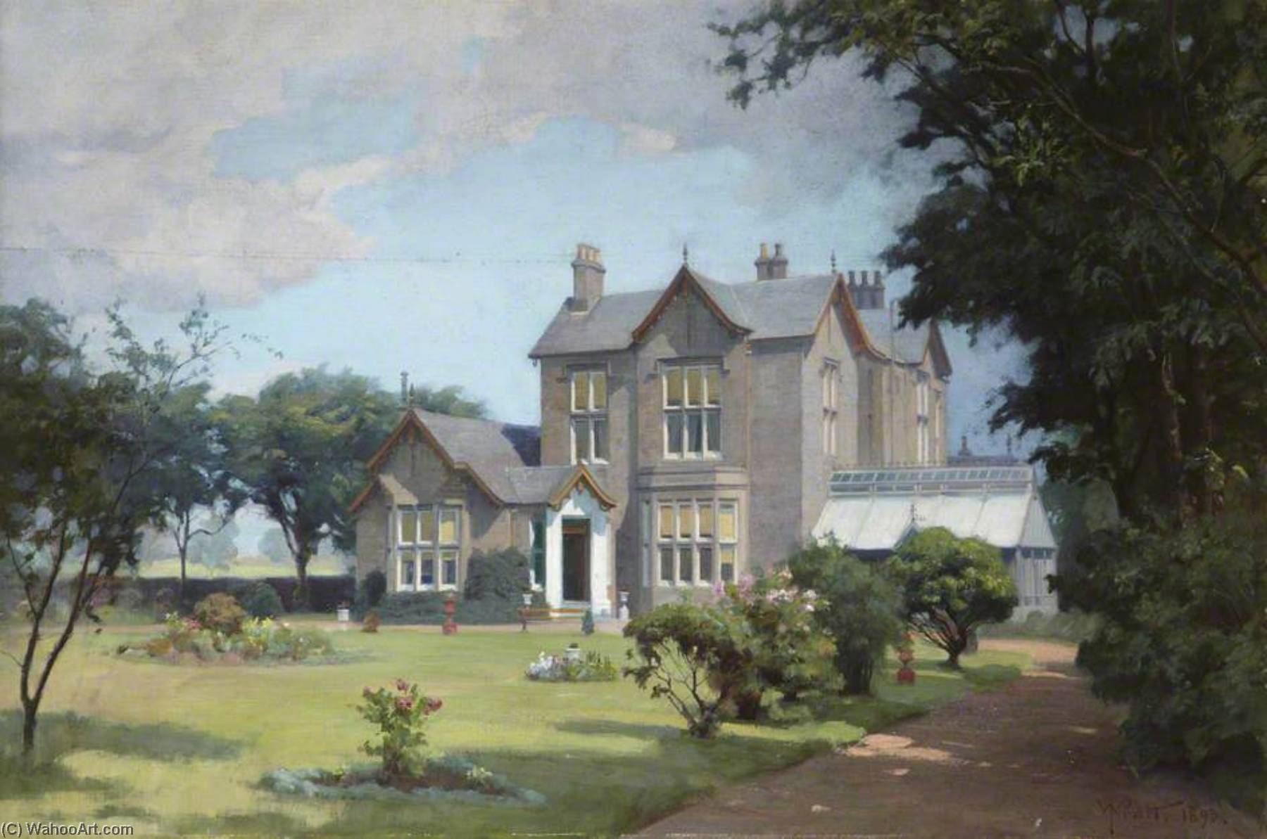 Wikioo.org - The Encyclopedia of Fine Arts - Painting, Artwork by William Pratt - Ashburn House, Crail