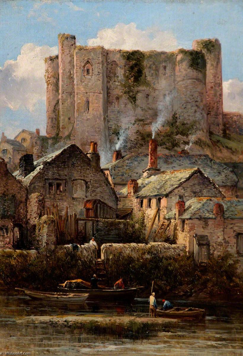 Wikioo.org - The Encyclopedia of Fine Arts - Painting, Artwork by William Pitt - Haverfordwest Castle, South Wales