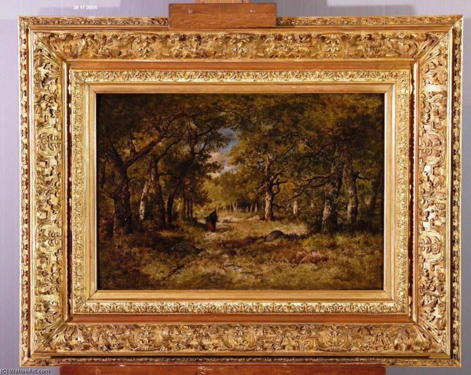 Wikioo.org - The Encyclopedia of Fine Arts - Painting, Artwork by Narcisse Virgilio Diaz De La Pena - Forêt de Fontainebleau (titre attribué)