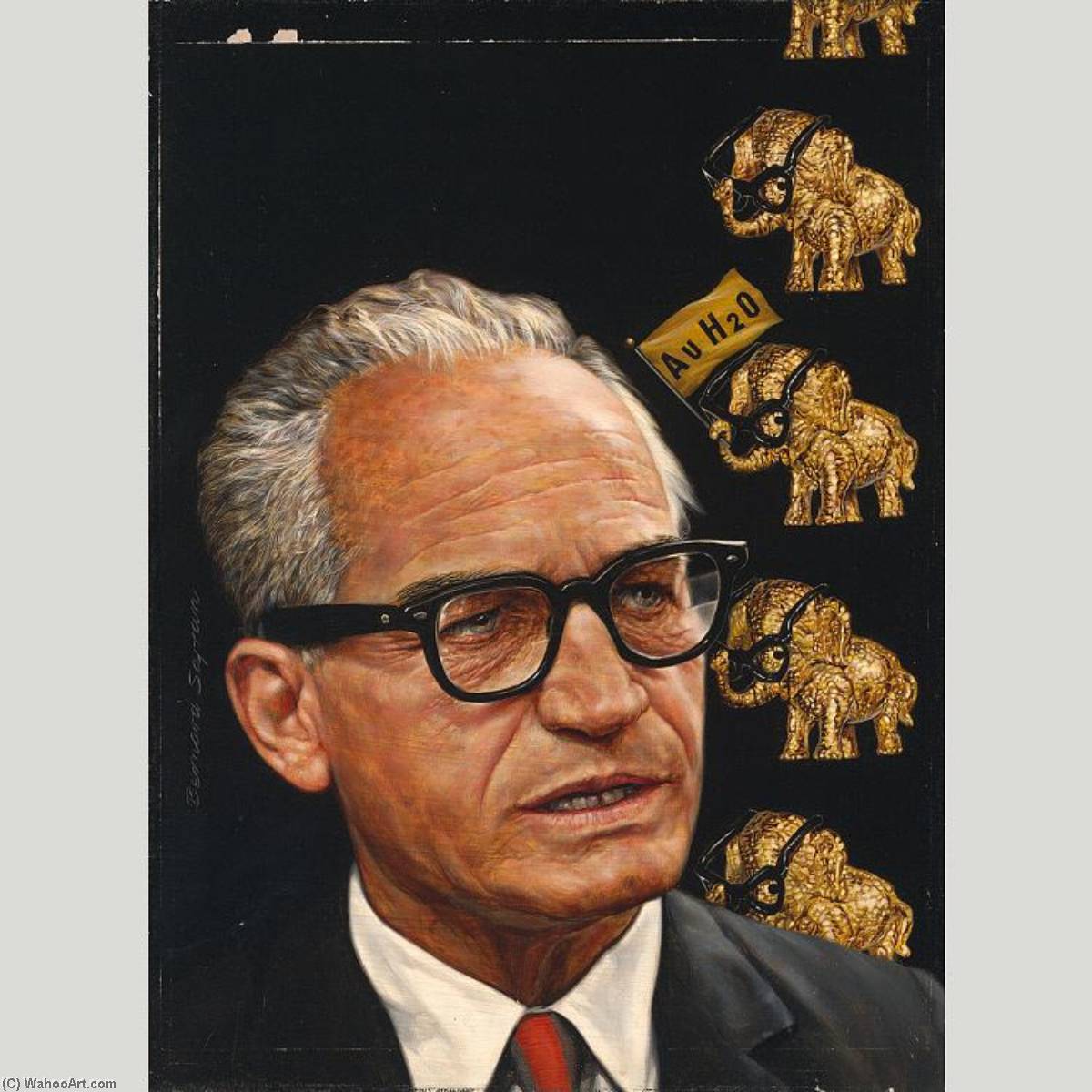Wikioo.org - The Encyclopedia of Fine Arts - Painting, Artwork by Bernard Safran - Barry Goldwater