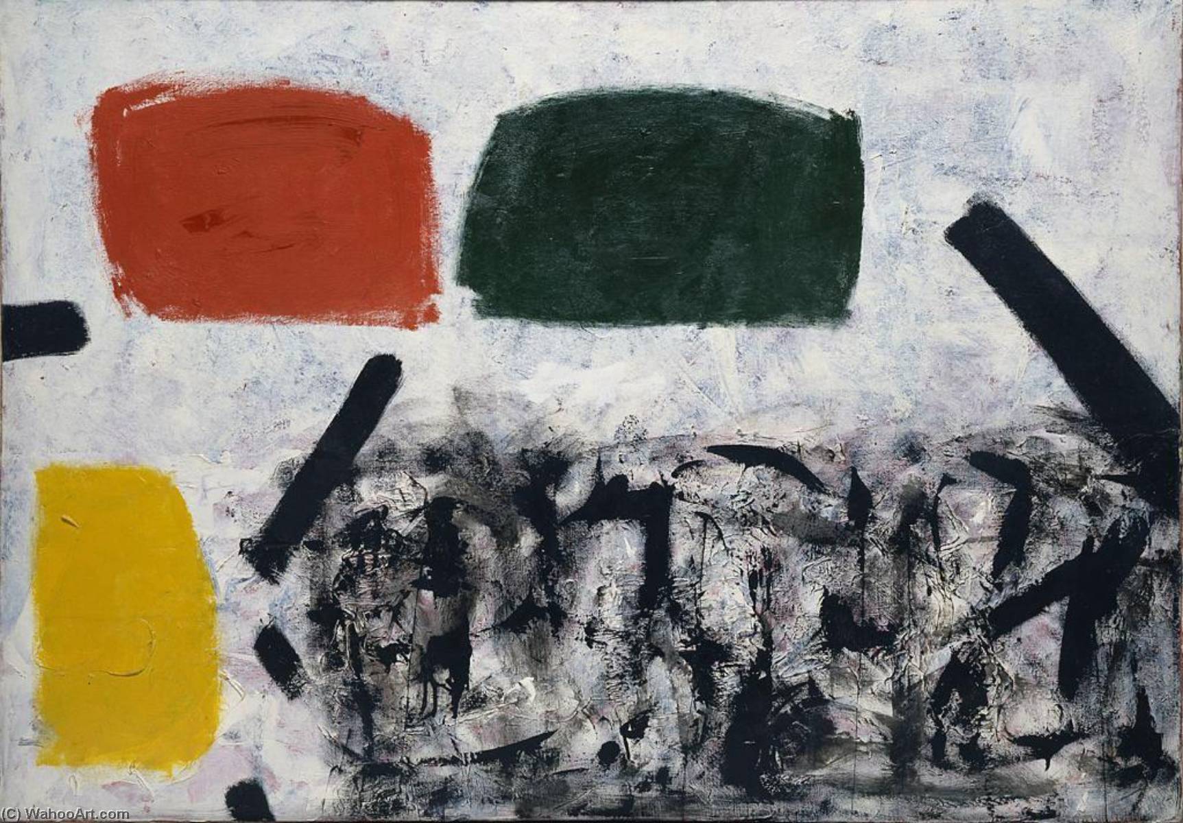 Wikioo.org - The Encyclopedia of Fine Arts - Painting, Artwork by Adolph Gottlieb - Bias Pull