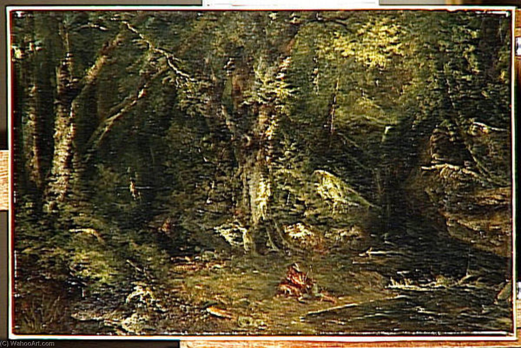 Wikioo.org - The Encyclopedia of Fine Arts - Painting, Artwork by Paul Huet - FRAICHEUR DES BOIS FOURRE DE LA FORET