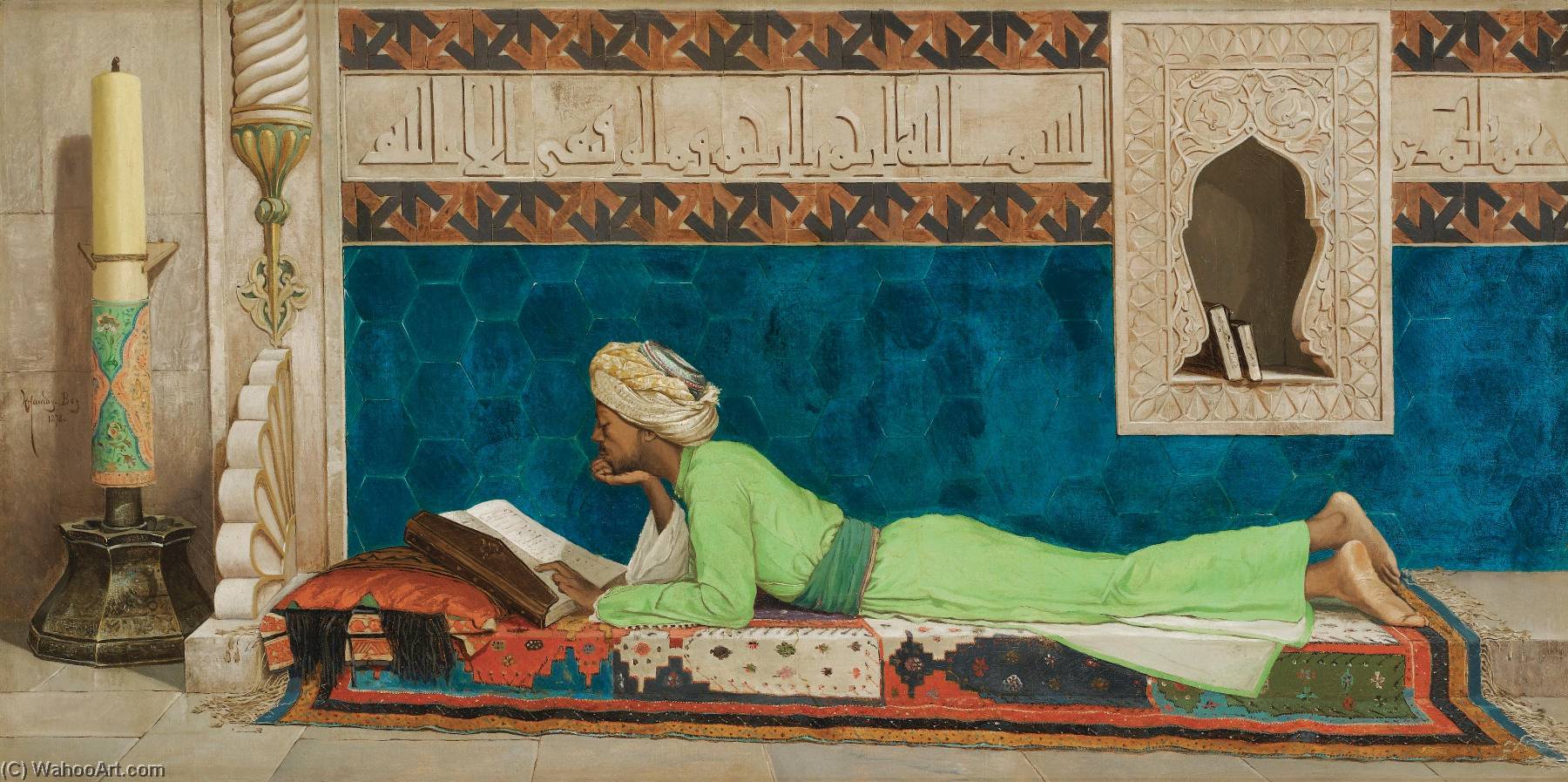 WikiOO.org - Encyclopedia of Fine Arts - Malba, Artwork Osman Hamdy Bey - The Scholar
