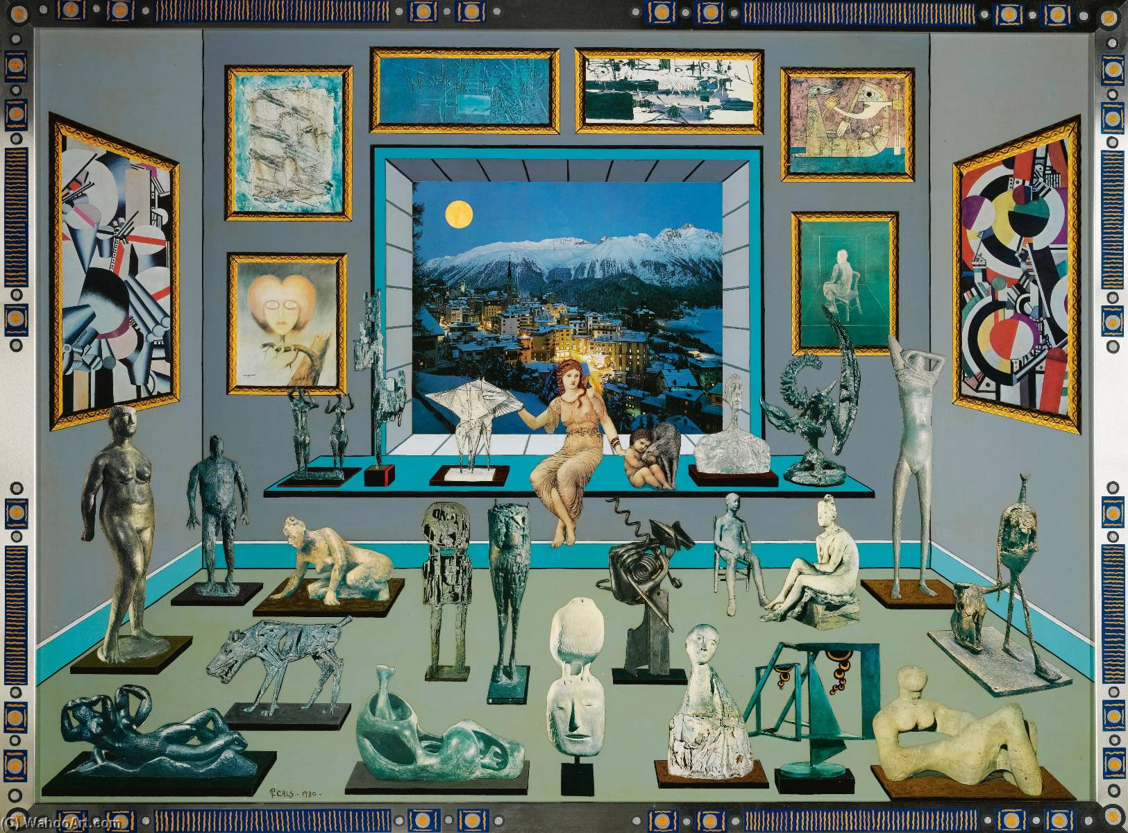 WikiOO.org - Encyclopedia of Fine Arts - Lukisan, Artwork Paule Cals - La Galerie d'Art Moderne