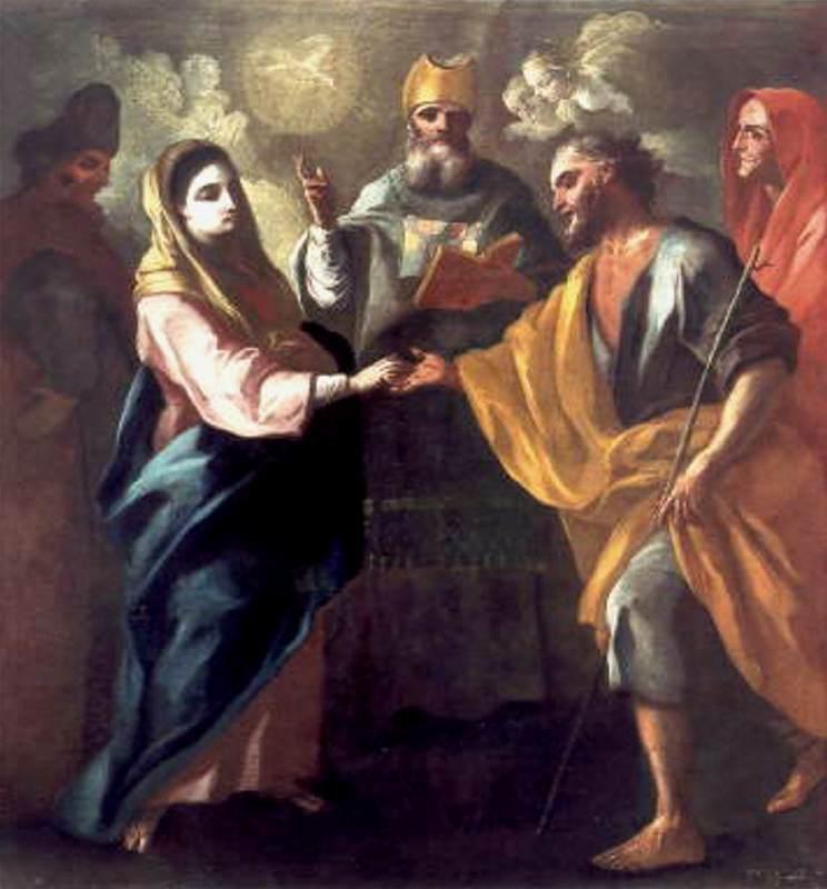 Wikioo.org - The Encyclopedia of Fine Arts - Painting, Artwork by Pietro Bardellino - Marriage of the Virgin