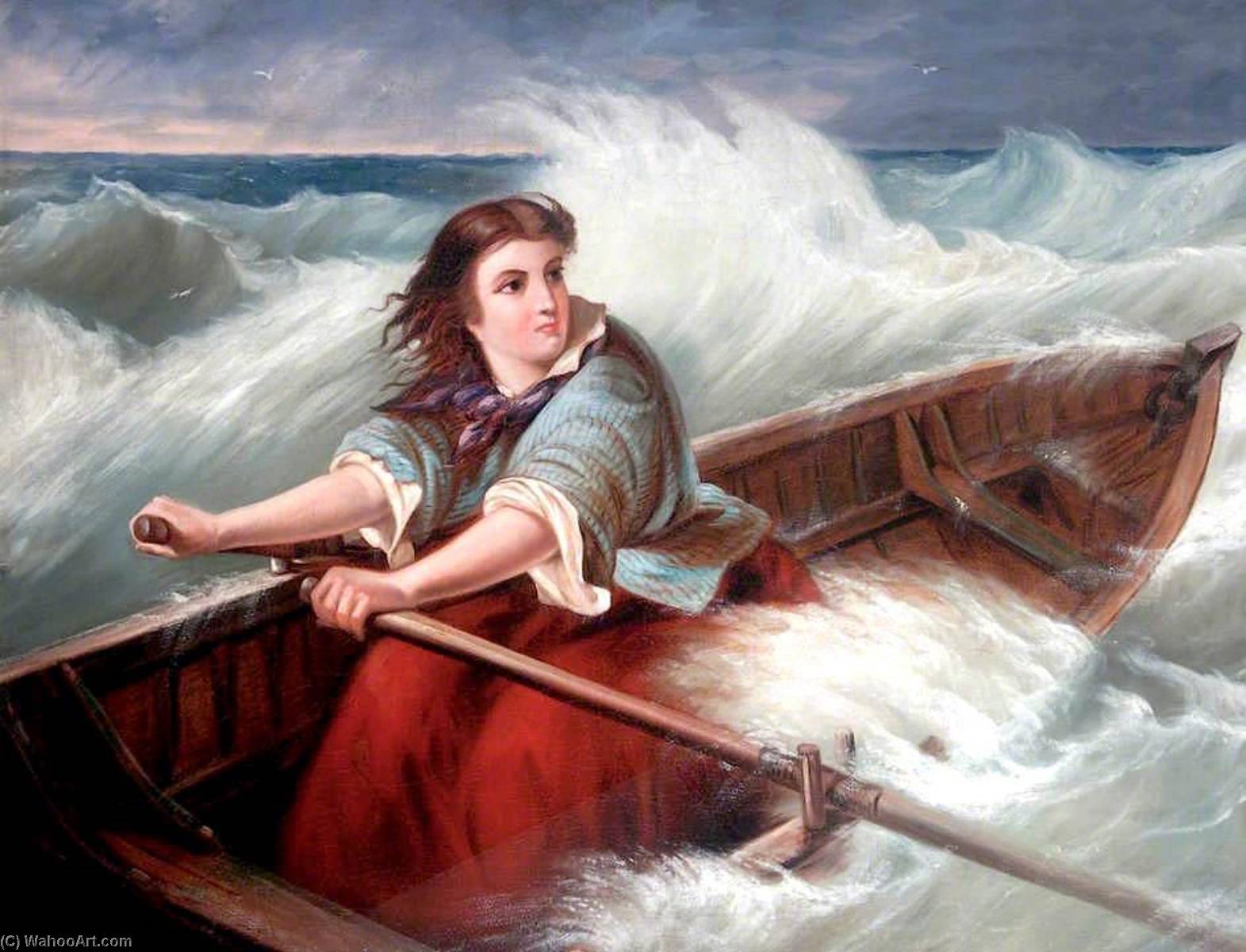 Wikioo.org - The Encyclopedia of Fine Arts - Painting, Artwork by Thomas Brooks - Grace Darling