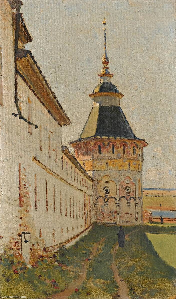 Wikioo.org - The Encyclopedia of Fine Arts - Painting, Artwork by Vasily Vasilievich Vereschagin - Monastery Tower