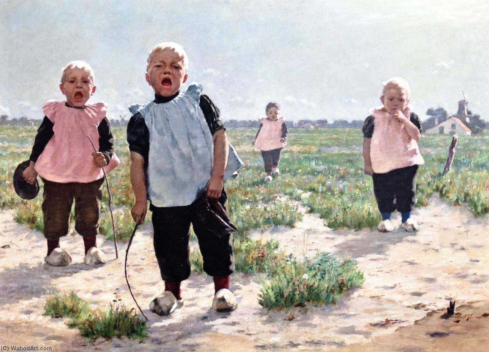 WikiOO.org - Encyclopedia of Fine Arts - Lukisan, Artwork Walter Macewen - Dutch Children