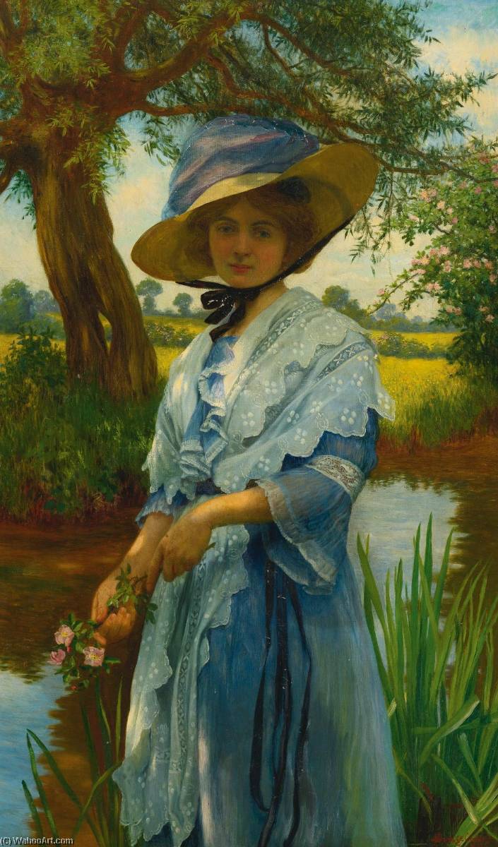 Wikioo.org - The Encyclopedia of Fine Arts - Painting, Artwork by William Savage Cooper - By the River