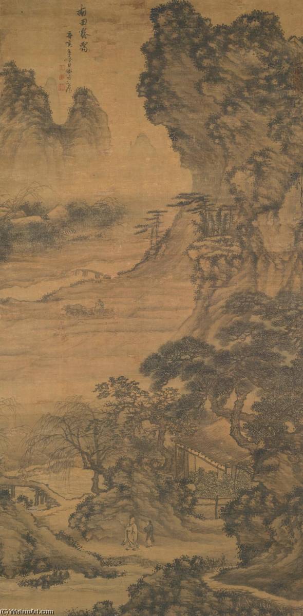 WikiOO.org - Enciklopedija likovnih umjetnosti - Slikarstvo, umjetnička djela Xie Shichen - LANDSCAPE