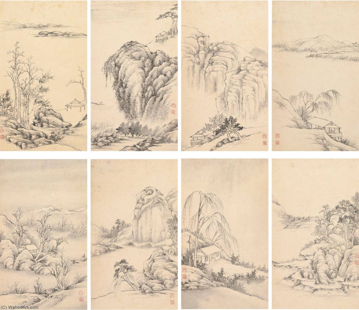 Wikioo.org - The Encyclopedia of Fine Arts - Painting, Artwork by Zhang Zhiwan - LANDSCAPE