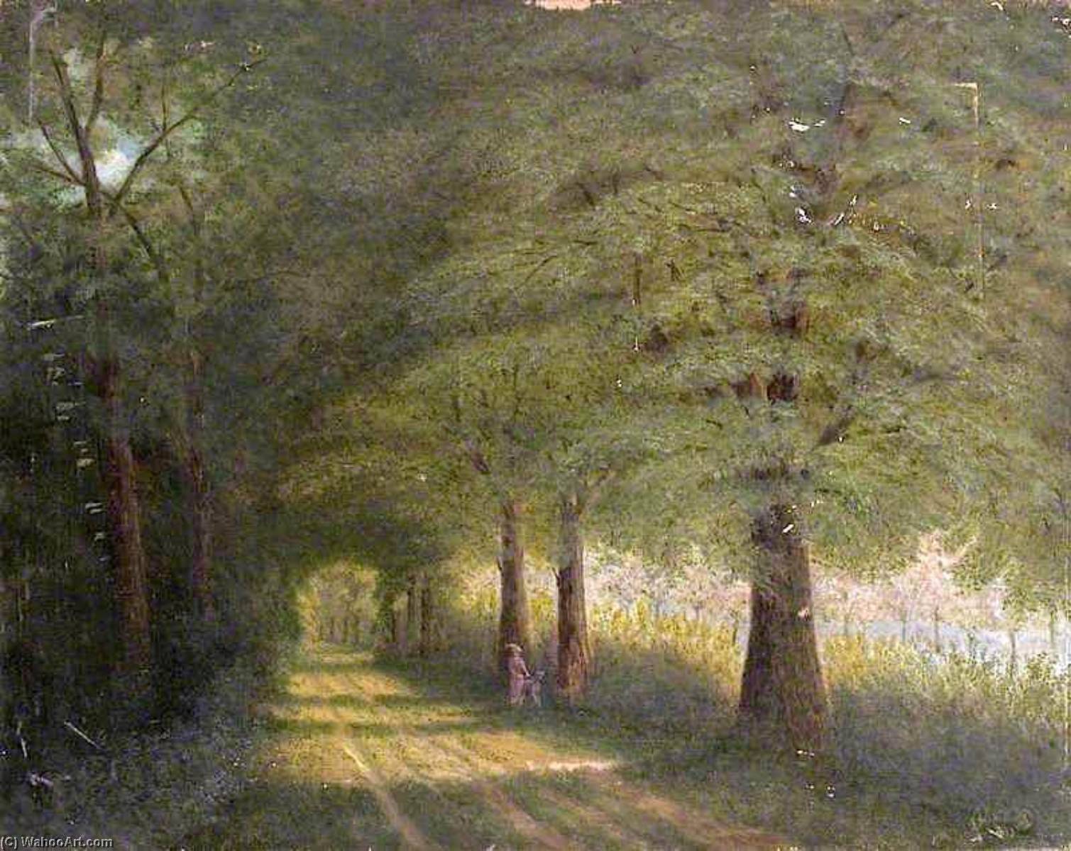 Wikioo.org - The Encyclopedia of Fine Arts - Painting, Artwork by Alfred Balding - Gypsy Lane, Walsoken, Norfolk