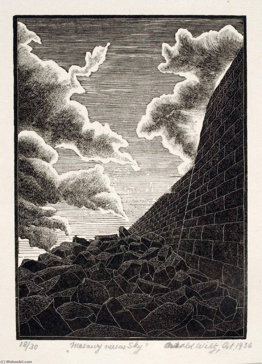WikiOO.org - Encyclopedia of Fine Arts - Lukisan, Artwork Arnold Wiltz - Masury Versus Sky