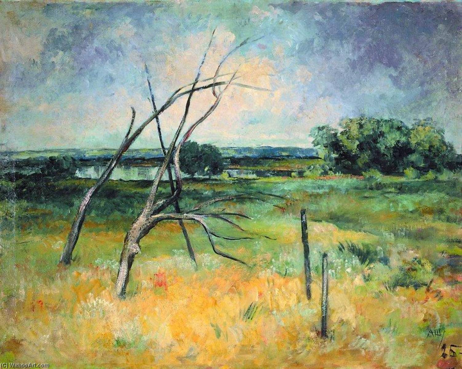 Wikioo.org - The Encyclopedia of Fine Arts - Painting, Artwork by Alexander Shevchenko - Landscape with a Dry Tree