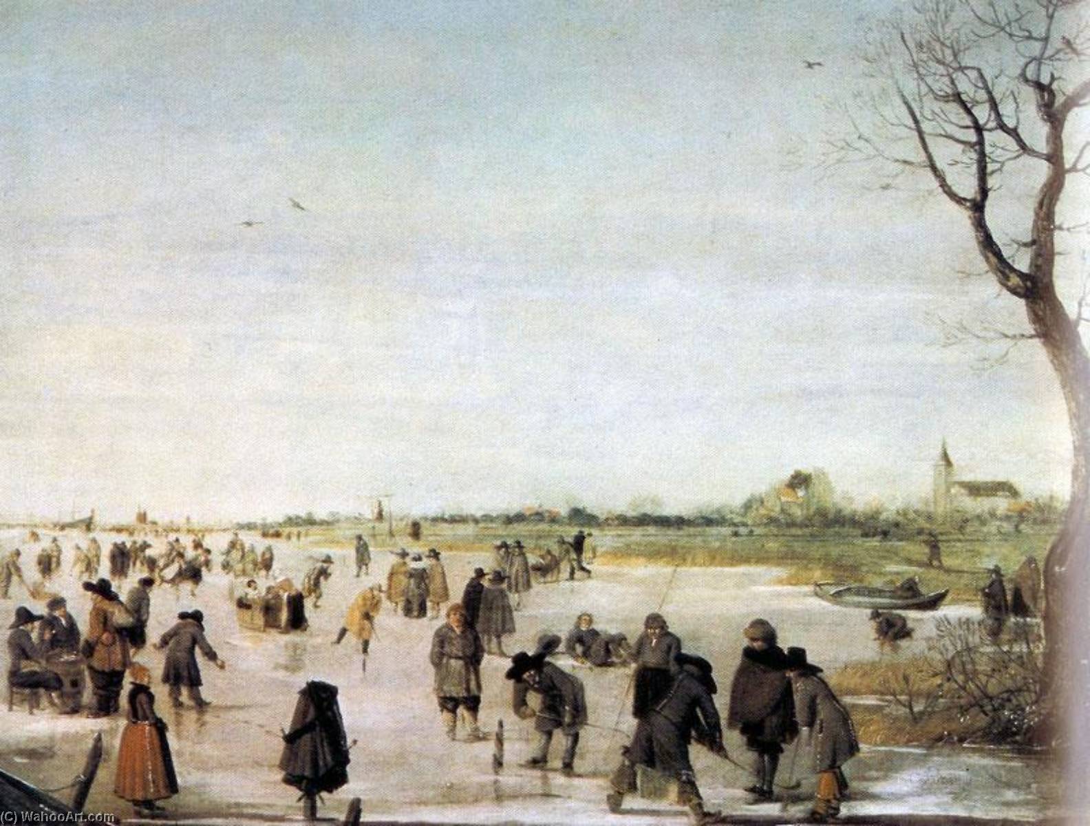 Wikioo.org - The Encyclopedia of Fine Arts - Painting, Artwork by Barend Avercamp (Barend Petersz) - Ice view