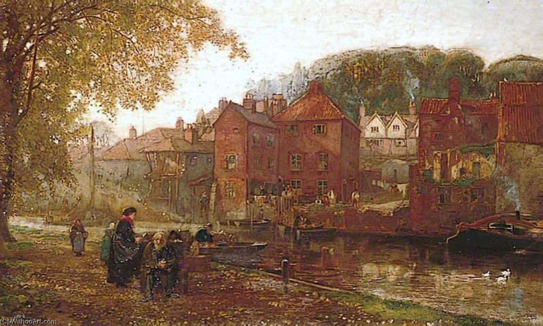 Wikioo.org - The Encyclopedia of Fine Arts - Painting, Artwork by Harry Goodwin - Leaving the Old Home, Norwich, Norfolk