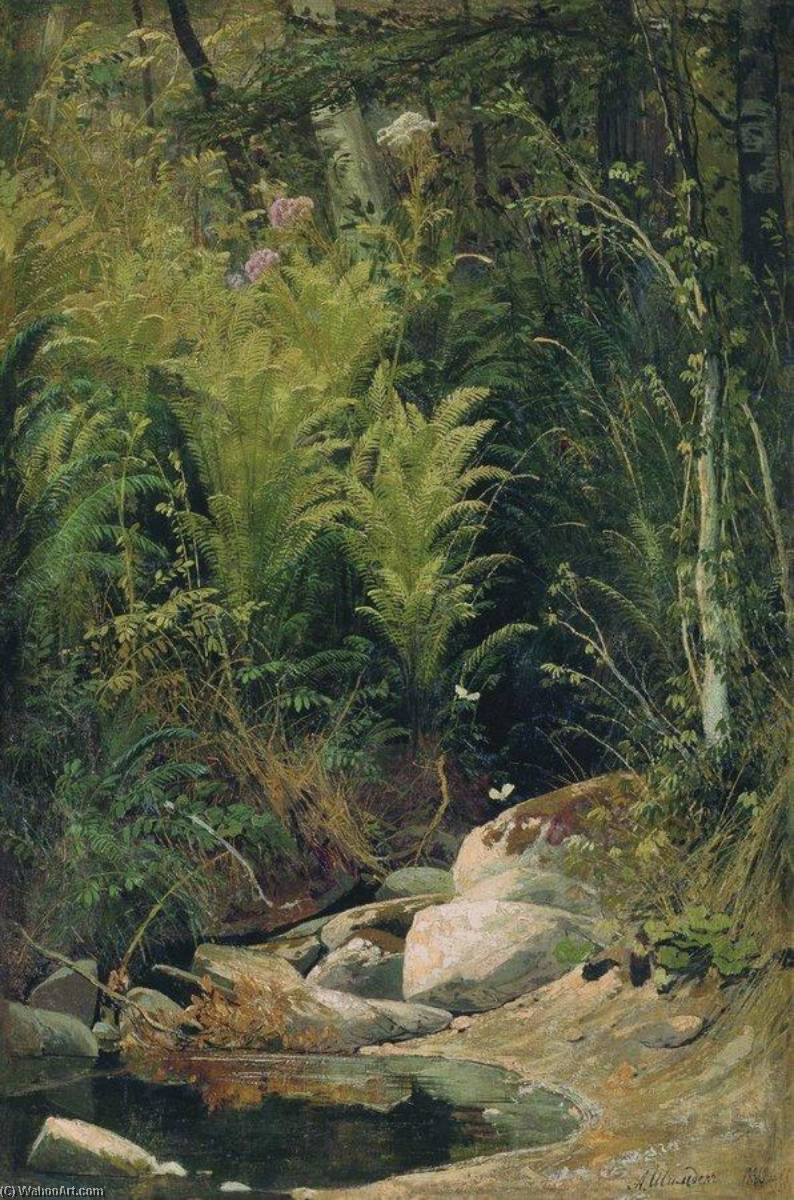 Wikioo.org - The Encyclopedia of Fine Arts - Painting, Artwork by Andrei Nikolaevich Shilder - Forest Corner