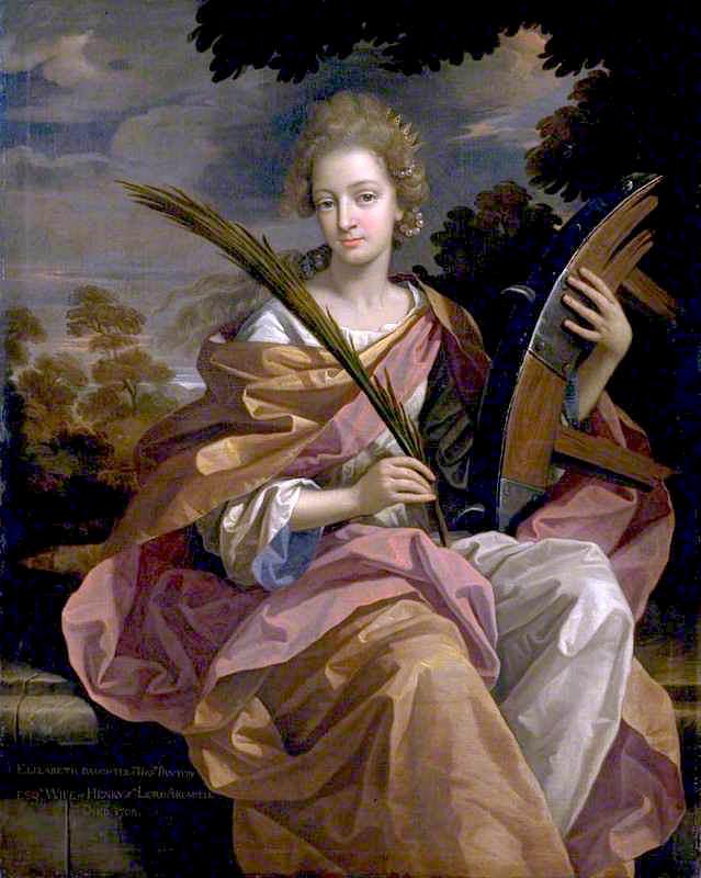 Wikioo.org - The Encyclopedia of Fine Arts - Painting, Artwork by Benedetto Gennari The Younger - Elizabeth Panton as Saint Catherine