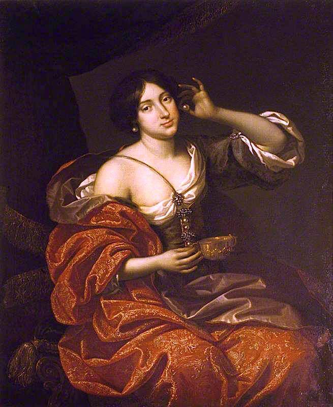 Wikioo.org - The Encyclopedia of Fine Arts - Painting, Artwork by Benedetto Gennari The Younger - Lady Elizabeth Howard, Lady Felton, as Cleopatra