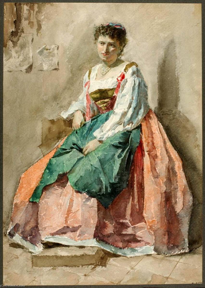 Wikioo.org - The Encyclopedia of Fine Arts - Painting, Artwork by Cesare Biseo - Portrait of a Lady