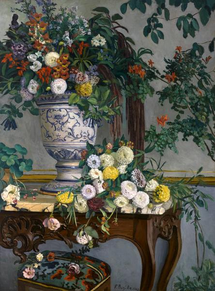 Wikioo.org – La Enciclopedia de las Bellas Artes - Pintura, Obras de arte de Jean Frederic Bazille - flores