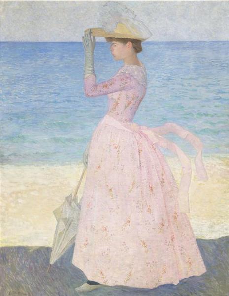 Wikioo.org – L'Encyclopédie des Beaux Arts - Peinture, Oeuvre de Aristide Maillol - La femme une l'ombrelle