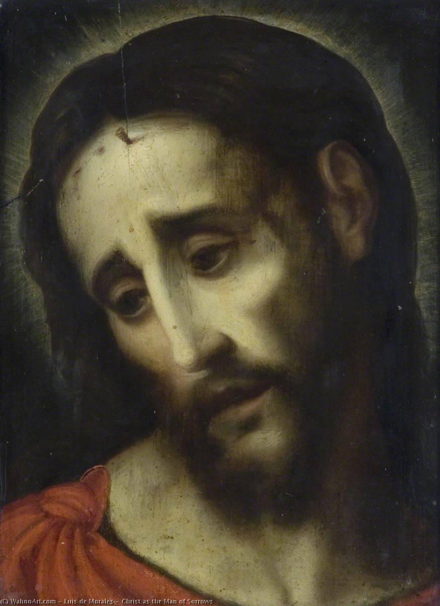 WikiOO.org - Encyclopedia of Fine Arts - Schilderen, Artwork Luis De Morales - Christ as the Man of Sorrows