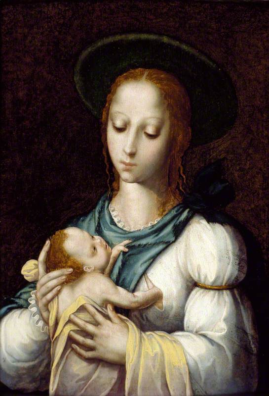 WikiOO.org - Güzel Sanatlar Ansiklopedisi - Resim, Resimler Luis De Morales - The Virgin and Child