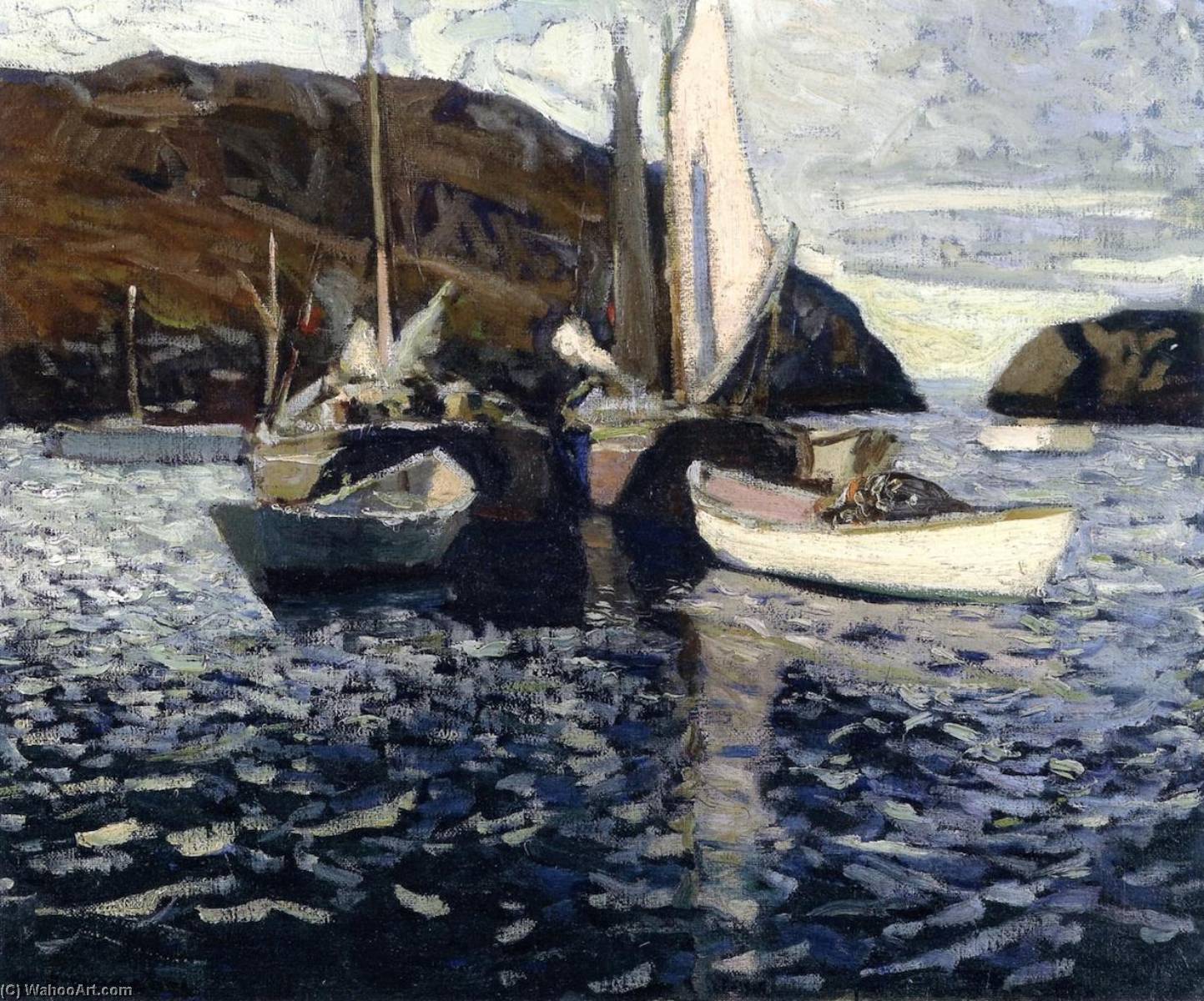 Wikioo.org - The Encyclopedia of Fine Arts - Painting, Artwork by Eric Hudson - Fishing Boats