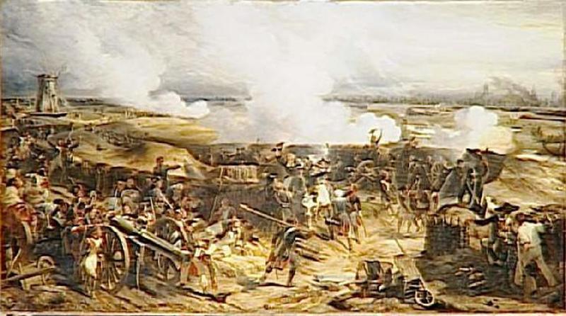 Wikioo.org - The Encyclopedia of Fine Arts - Painting, Artwork by Henri Félix Emmanuel Philippoteaux - PRISE D'YPRES.17 JUIN 1794
