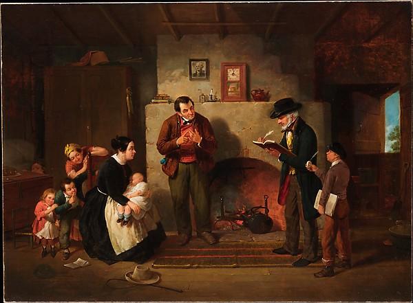 Wikioo.org - The Encyclopedia of Fine Arts - Painting, Artwork by Francis William Edmonds - Taking the Census