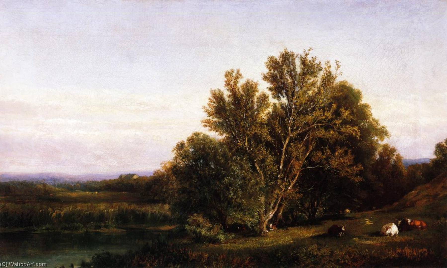 Wikioo.org - The Encyclopedia of Fine Arts - Painting, Artwork by Eliza Greatorex - Landscape near Cranbrook