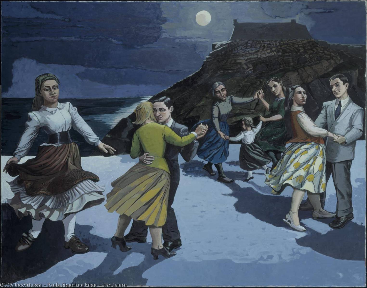 WikiOO.org - Encyclopedia of Fine Arts - Lukisan, Artwork Paula Figueiroa Rego - The Dance