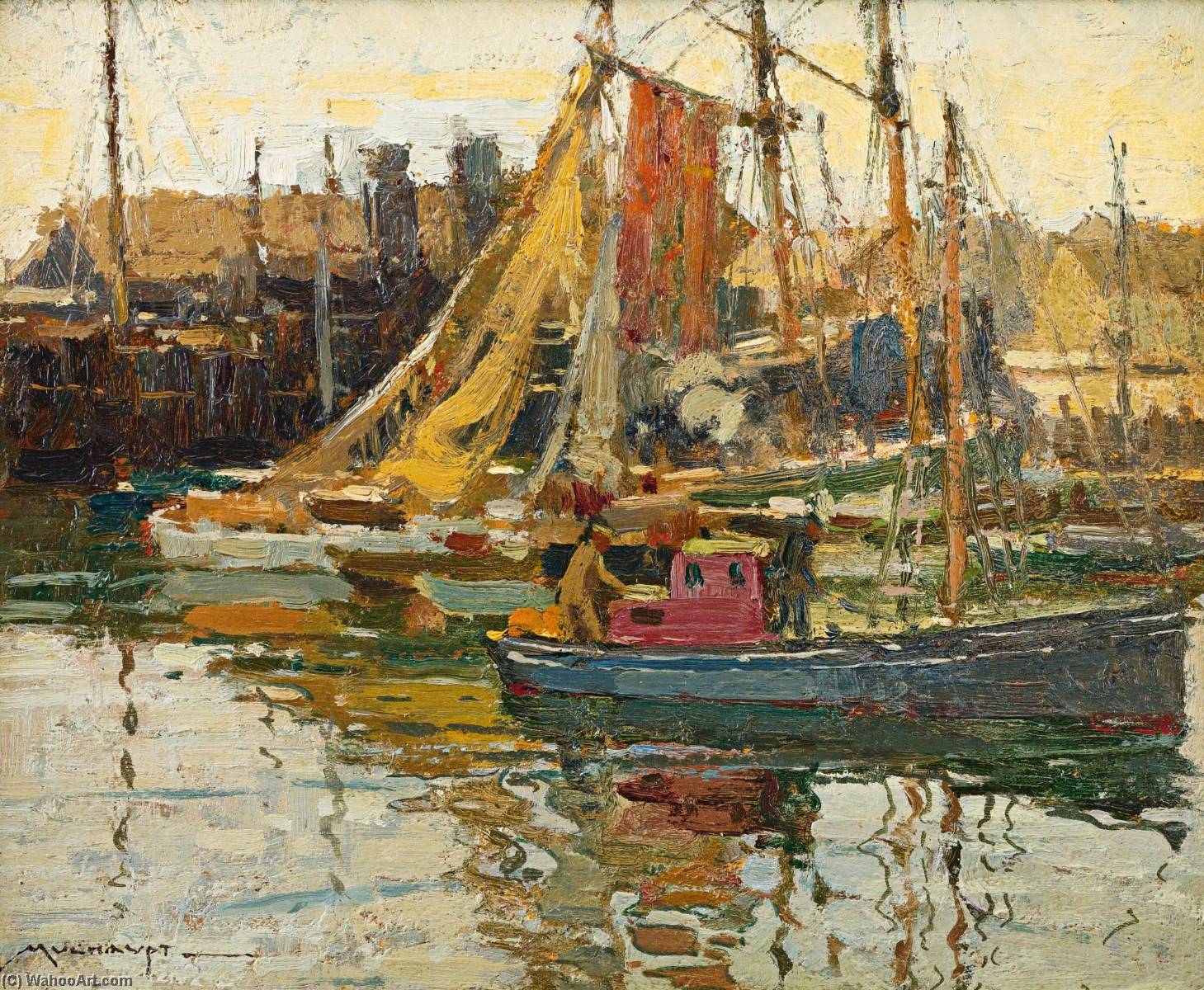 Wikioo.org - The Encyclopedia of Fine Arts - Painting, Artwork by Frederick John Mulhaupt - Gloucester